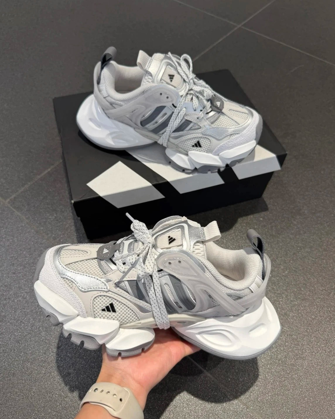 Adidas XLG Runner Deluxe Grey Silver