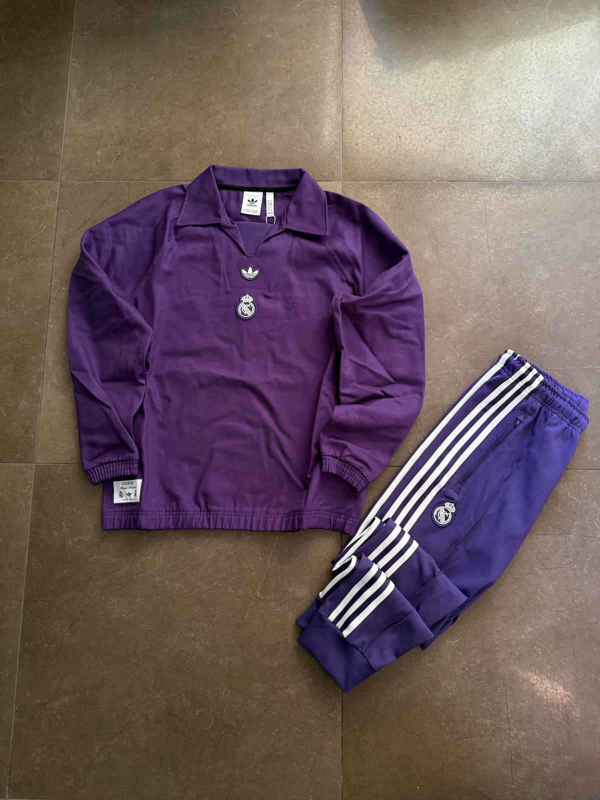 Tuta completa Adidas Real Madrid Icon Drill Purple