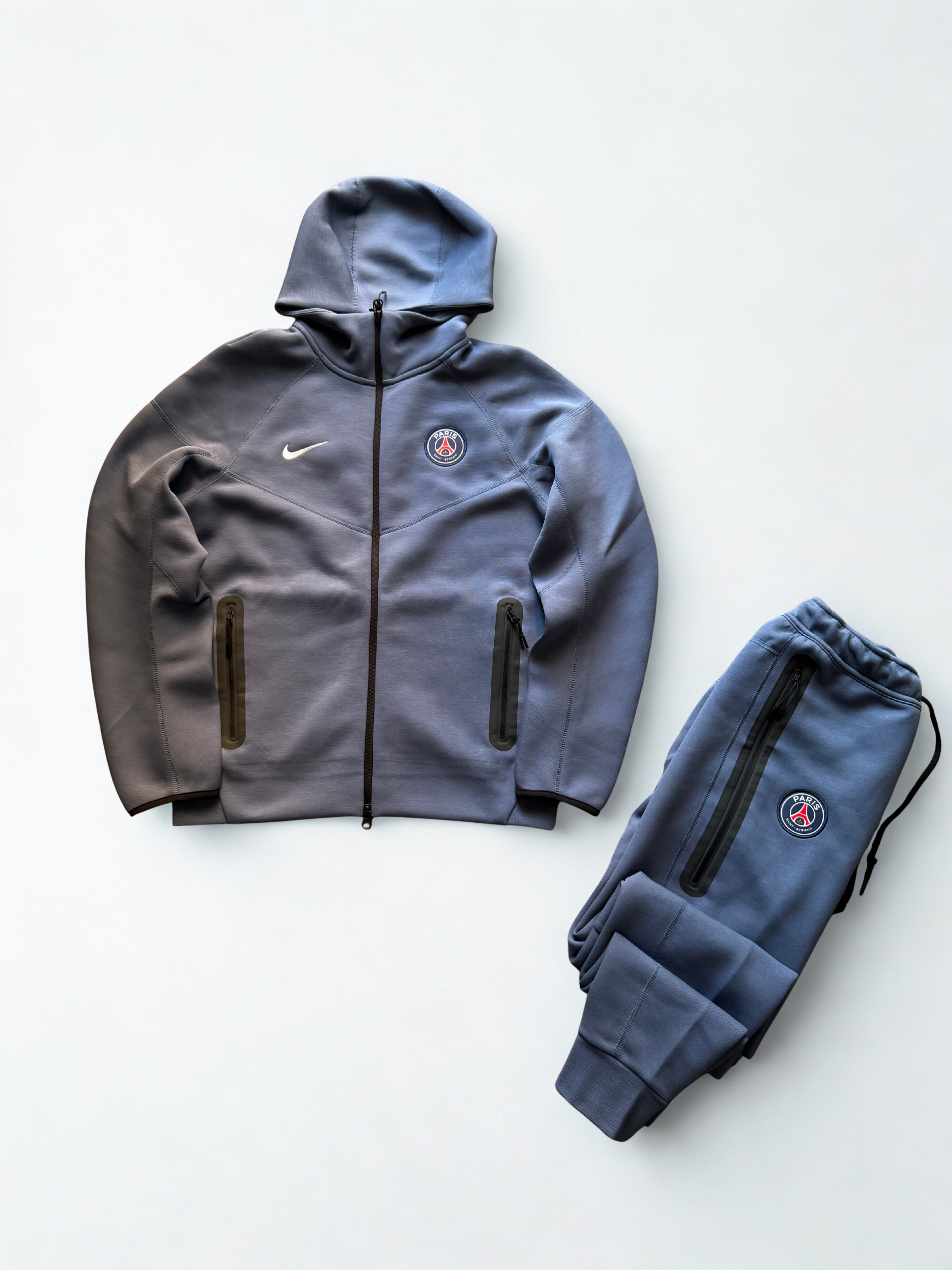 Tuta Completa Nike Tech Fleece PSG Blue