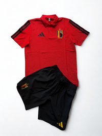 Completo Adidas Belgio DNA Polo Rossa