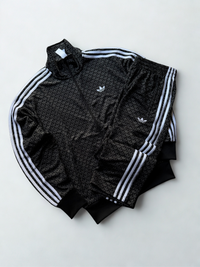 Tuta Completa Adidas Firebird Black Monogram