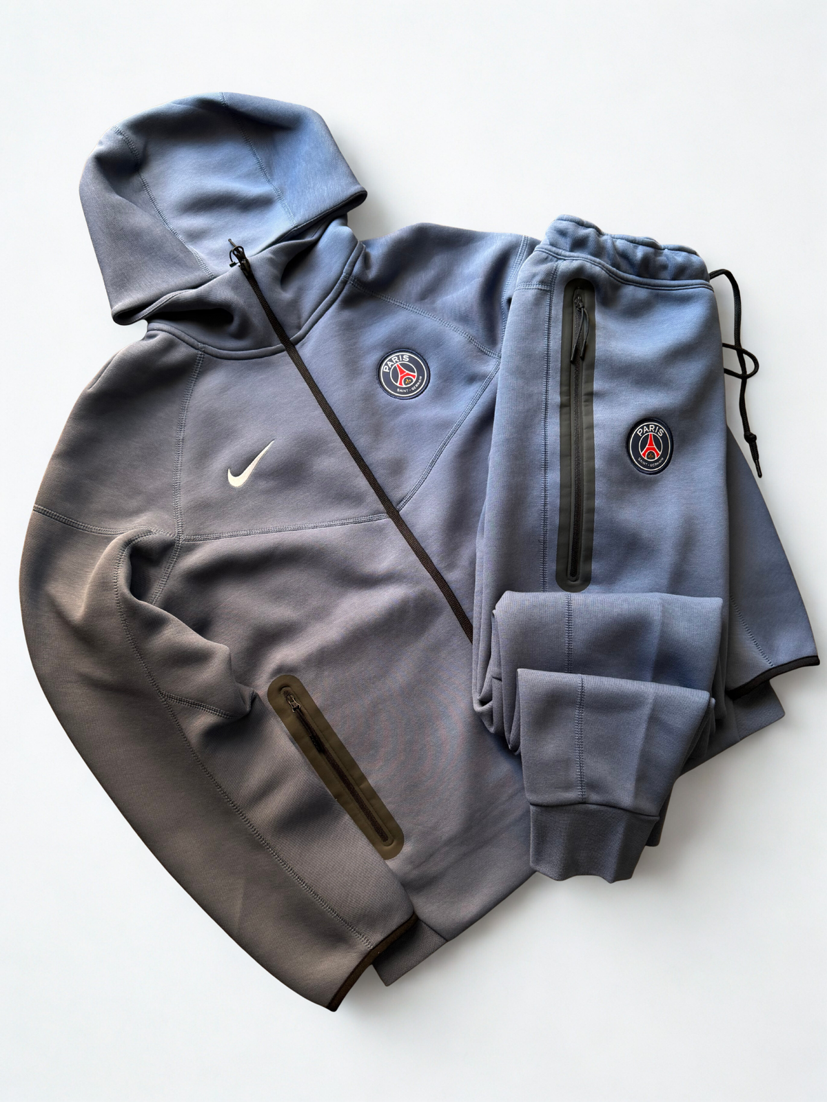 Tuta Completa Nike Tech Fleece PSG Blue