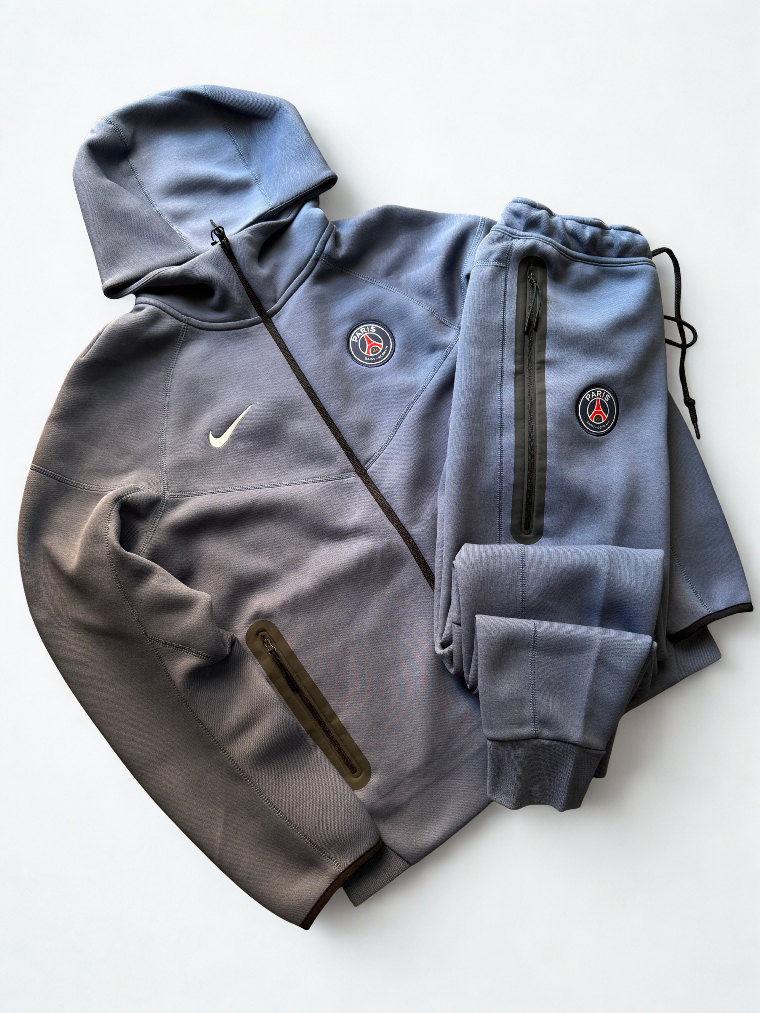 Tuta Completa Nike Tech Fleece PSG Blue