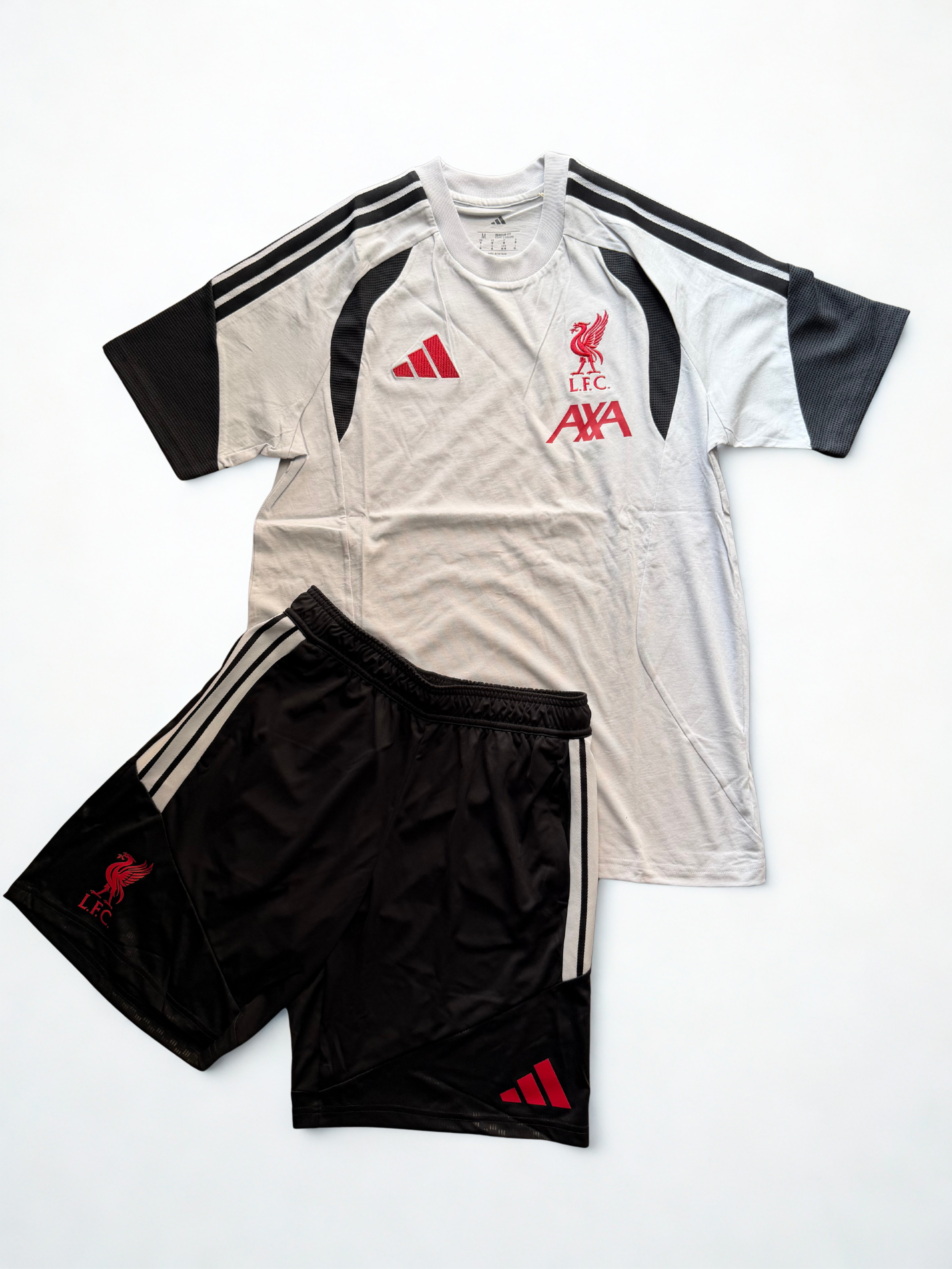 Completo Adidas Liverpool Cotton Grey Tee