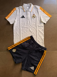 Completo Adidas Real Madrid DNA Polo White